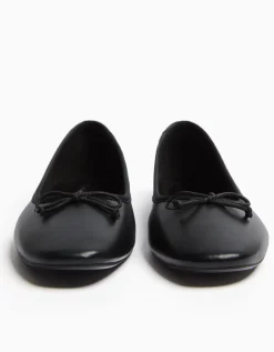 BERSHKA Arc ballerine Noir Hot