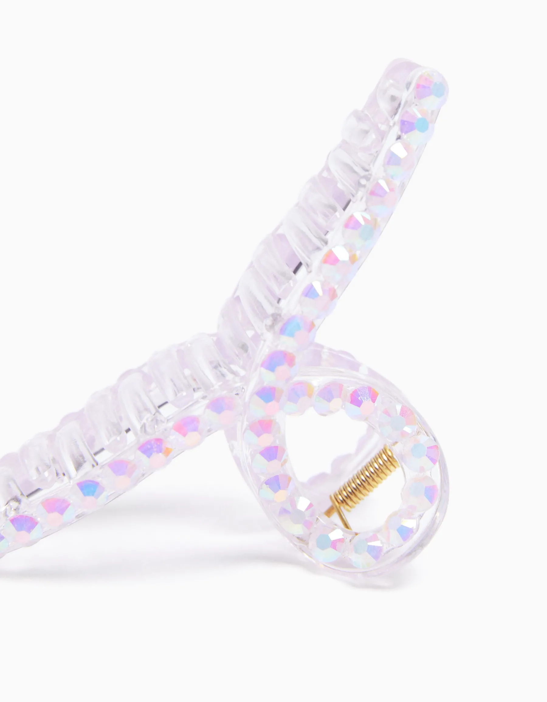 BERSHKA Barrette transparente Violet Clearance