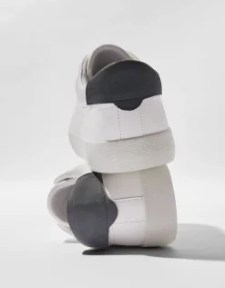 BERSHKA Baskets bi-matière homme Blanc Sale