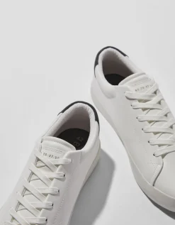BERSHKA Baskets bi-matière homme Blanc Sale