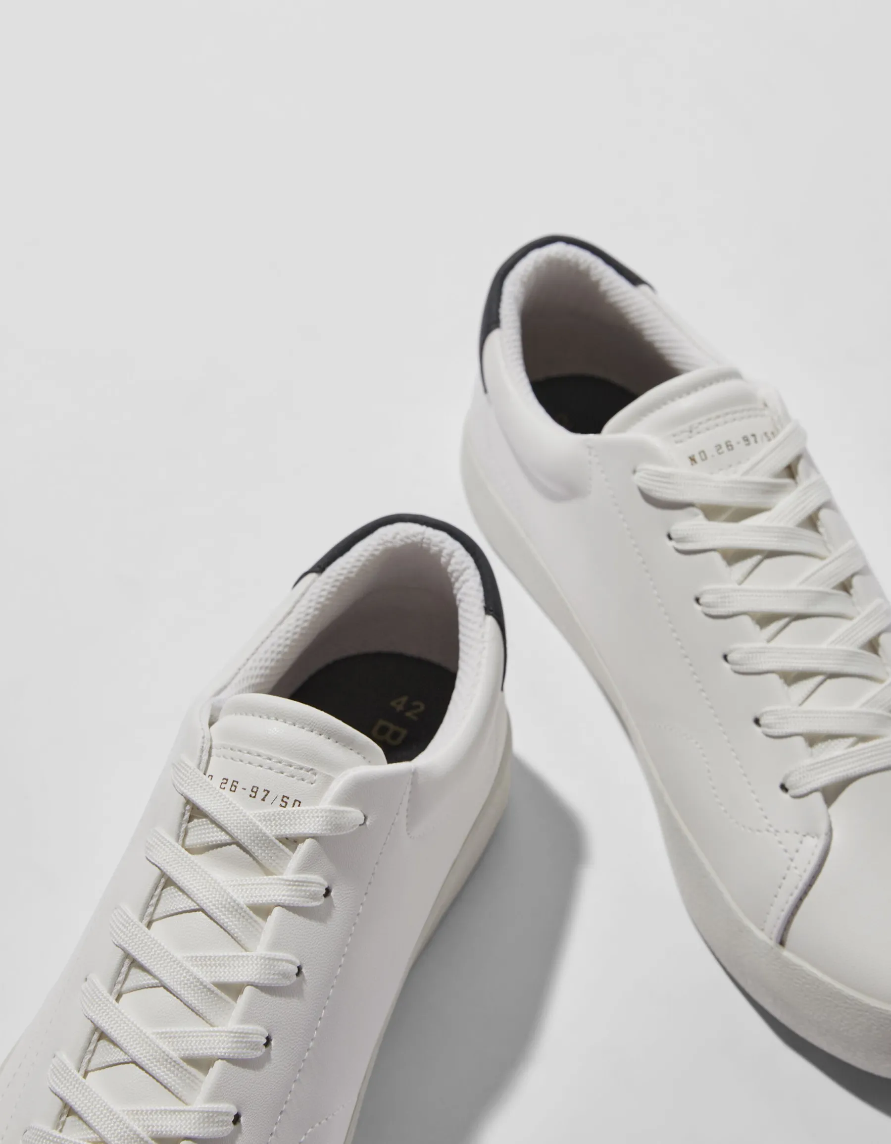 BERSHKA Baskets bi-matière homme Blanc Sale