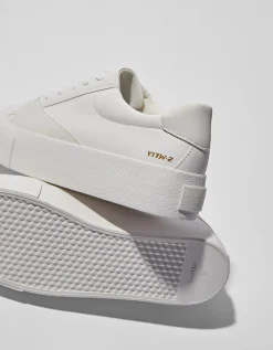 BERSHKA Baskets matelassées Blanc Hot