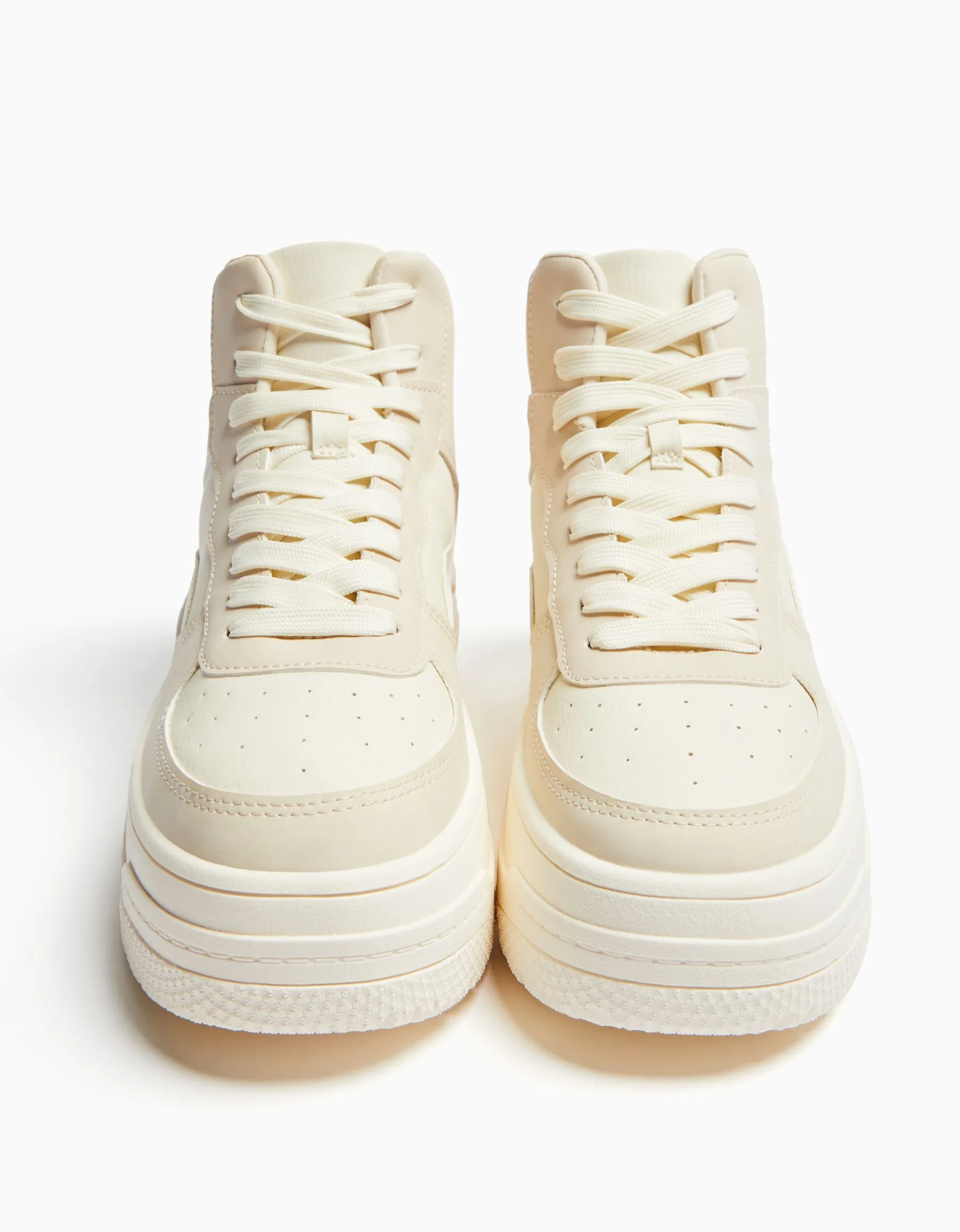 BERSHKA Baskets montantes bimatière Multicouleur Store
