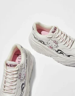 BERSHKA Baskets montantes Hello Kitty Blanc Fashion