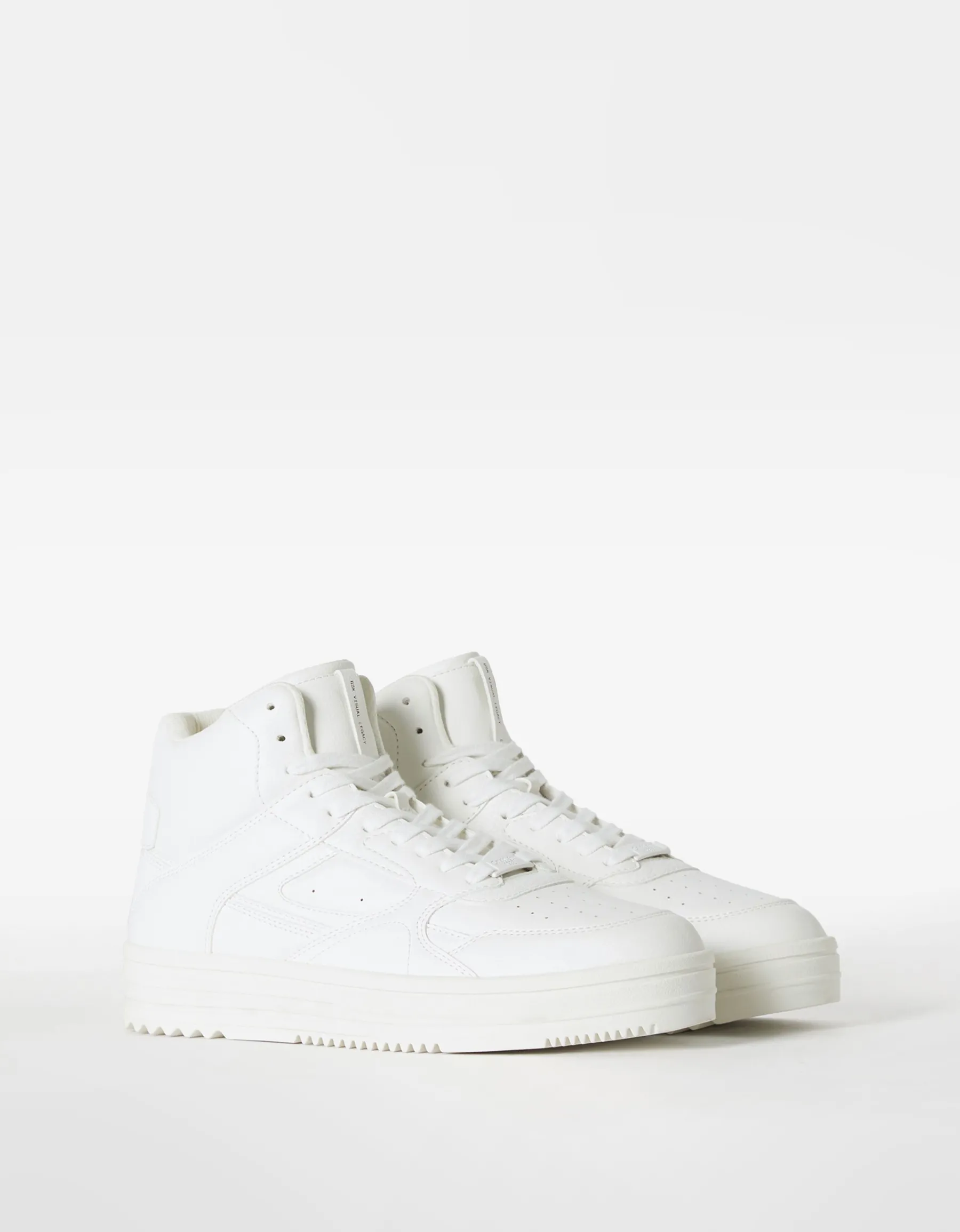 BERSHKA Baskets montantes homme Blanc Best Sale