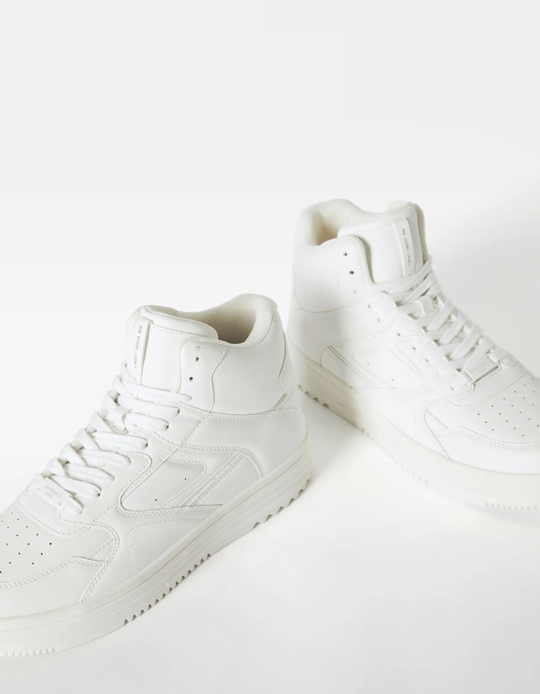 BERSHKA Baskets montantes homme Blanc Best Sale