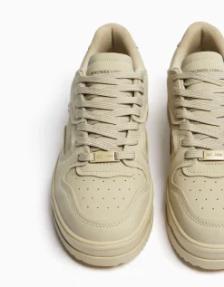 BERSHKA Baskets multi-couches homme Sable Clearance