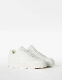 BERSHKA Baskets multi-couches homme Noir Outlet