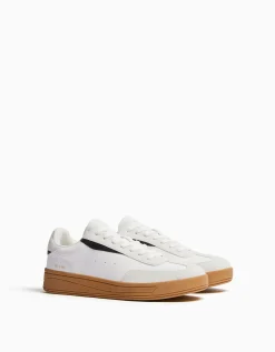 BERSHKA Baskets style rétro Multicouleur Fashion