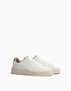 BERSHKA Baskets style rétro homme Écru Discount