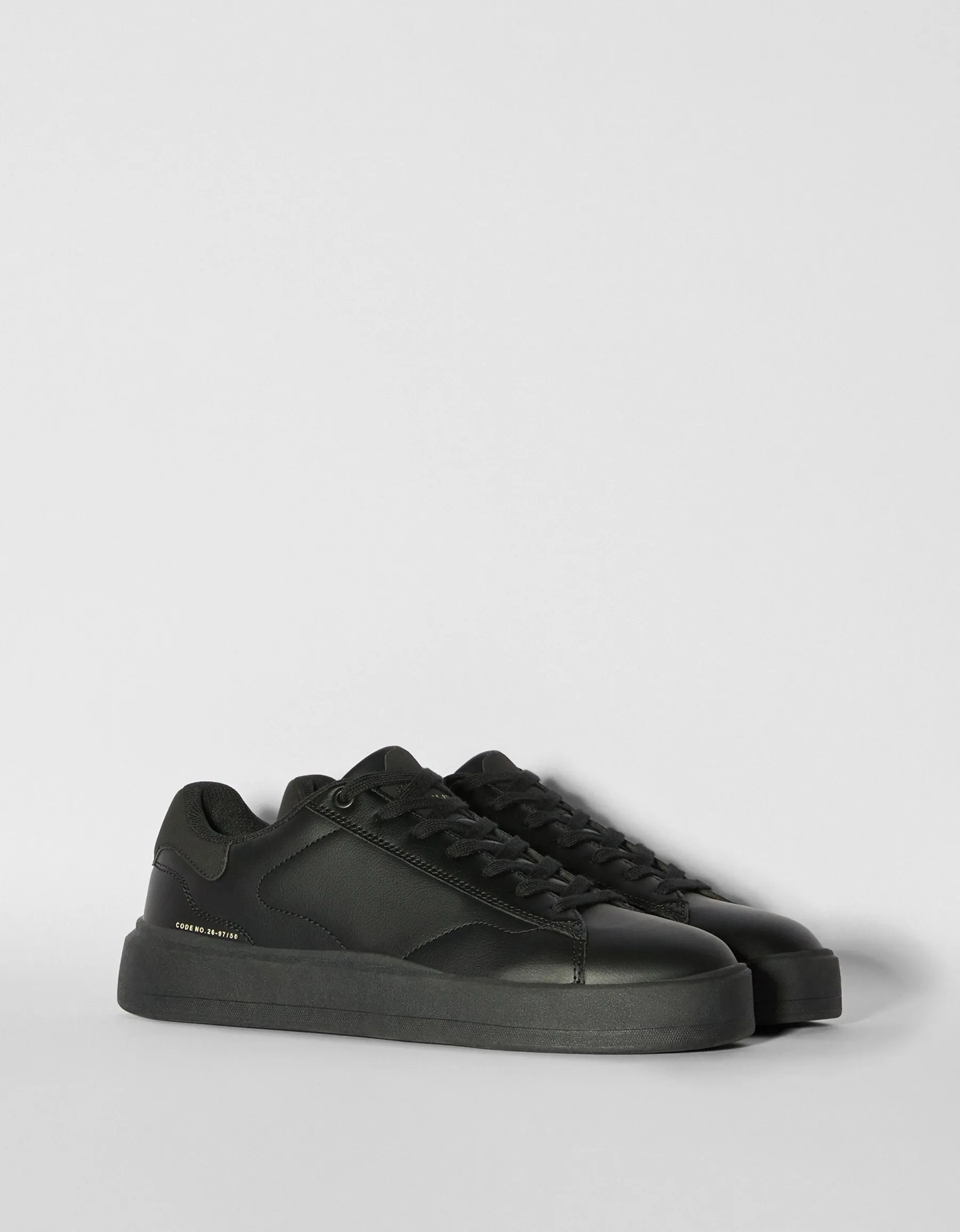 BERSHKA Baskets unies homme Noir Shop