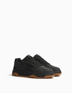 BERSHKA Baskets volume homme Noir Hot