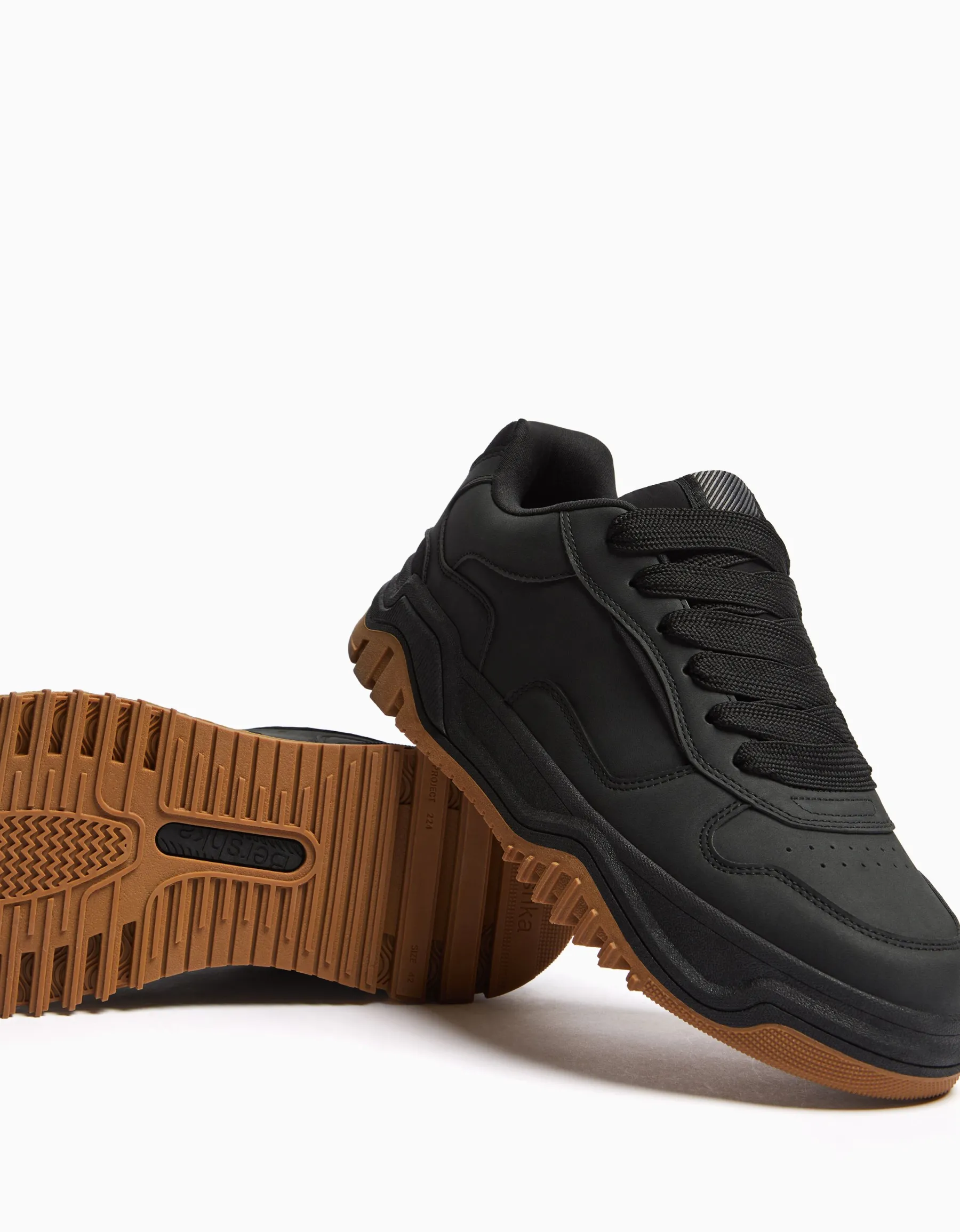 BERSHKA Baskets volume homme Noir Best Sale
