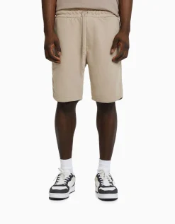 BERSHKA Bermuda basique molleton Blanc Cheap