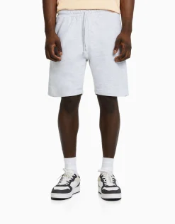 BERSHKA Bermuda basique molleton Blanc Best Sale