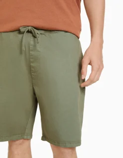 BERSHKA Bermuda style jogger Kaki Fashion
