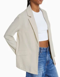BERSHKA Blazer fluide coupe féminine Pierre Outlet