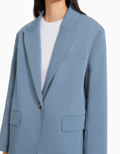 BERSHKA Blazer tailoring oversize coupe masculine Kaki Best