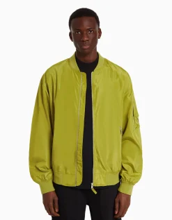 BERSHKA Blouson bomber léger Bleu turquoise Cheap