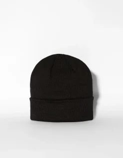BERSHKA Bonnet basic Noir Hot