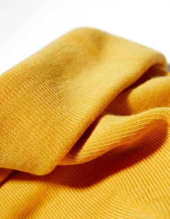 BERSHKA Bonnet bord-côte Jaune Fashion
