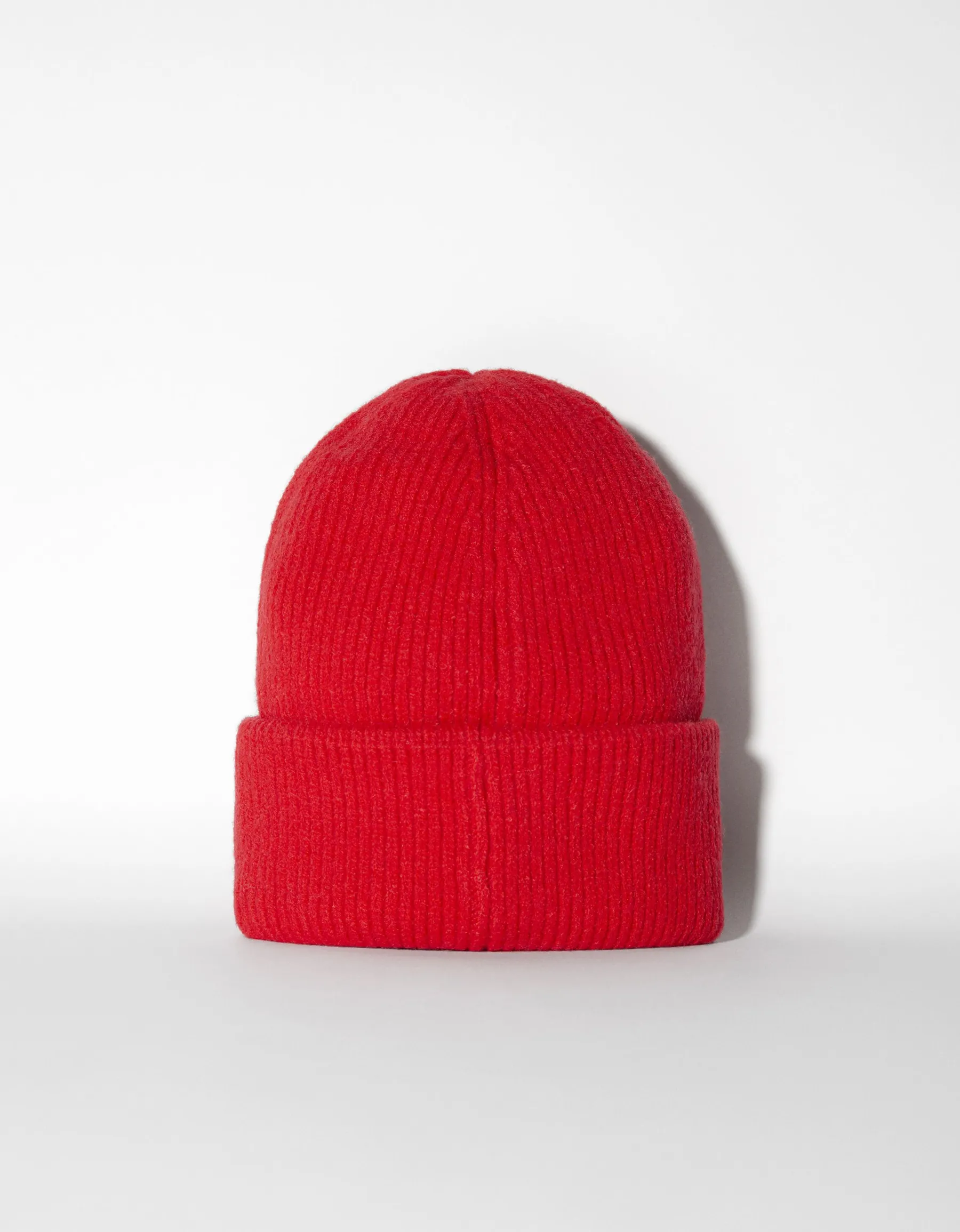 BERSHKA Bonnet coloré Rouge Cheap