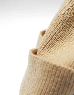 BERSHKA Bonnet court Sable Outlet