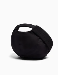 BERSHKA Bonnet court bord-côte Noir Best Sale