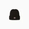 BERSHKA Bonnet court empiècement Noir Clearance
