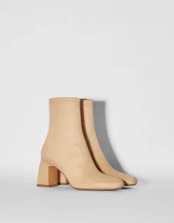 BERSHKA Bottines à talon moulantes Camel Best Sale