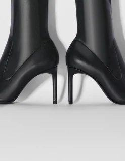 BERSHKA Bottines talon moulantes Noir Best
