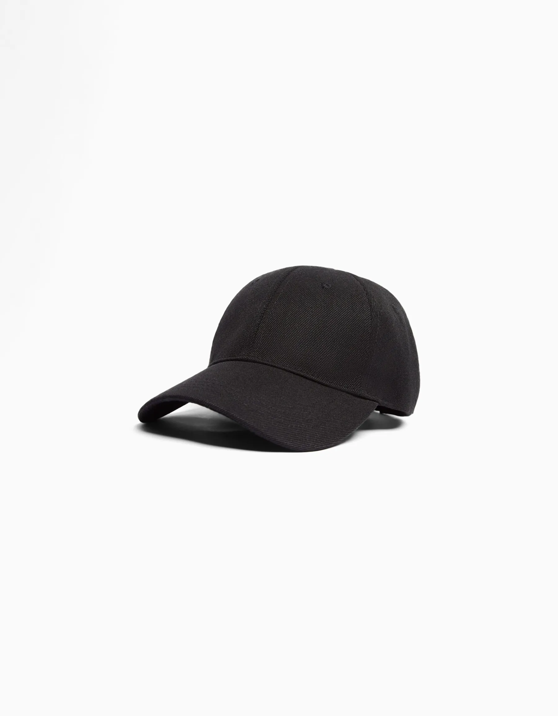 BERSHKA Casquette basique Noir Discount