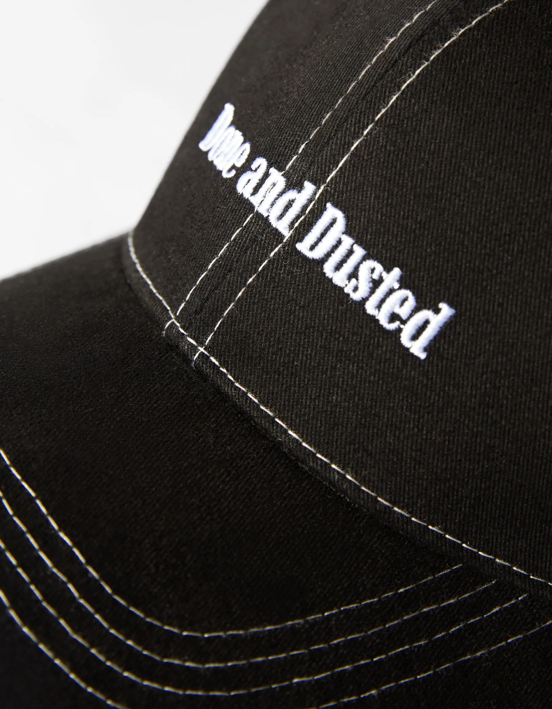 BERSHKA Casquette brodée Sable Cheap