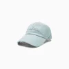 BERSHKA Casquette message Bleu lavé Clearance
