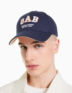 BERSHKA Casquette varsity Marine Store