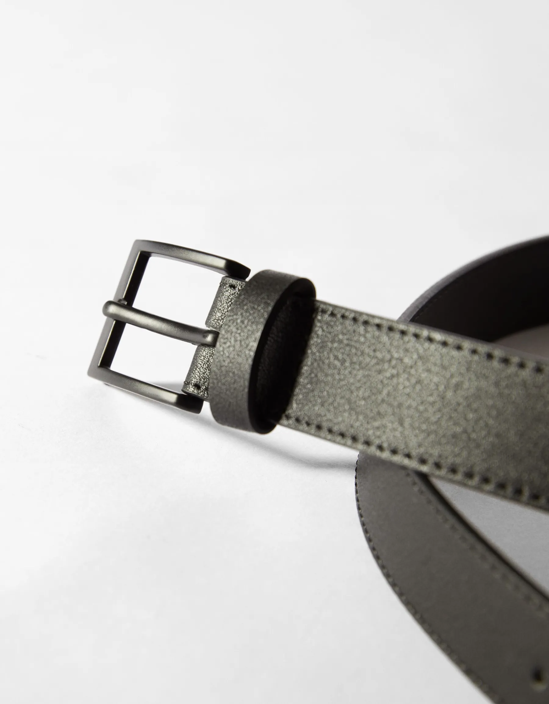 BERSHKA Ceinture fine similicuir Marine Shop