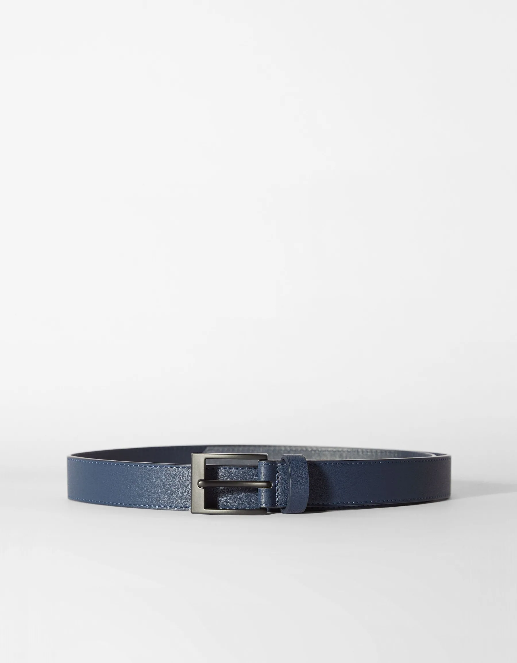 BERSHKA Ceinture fine similicuir Marine Clearance