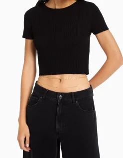 BERSHKA Chaîne de cps cœurs Or Discount