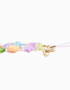 BERSHKA Chaîne téléphone portable perles fantaisie Multicouleur Store
