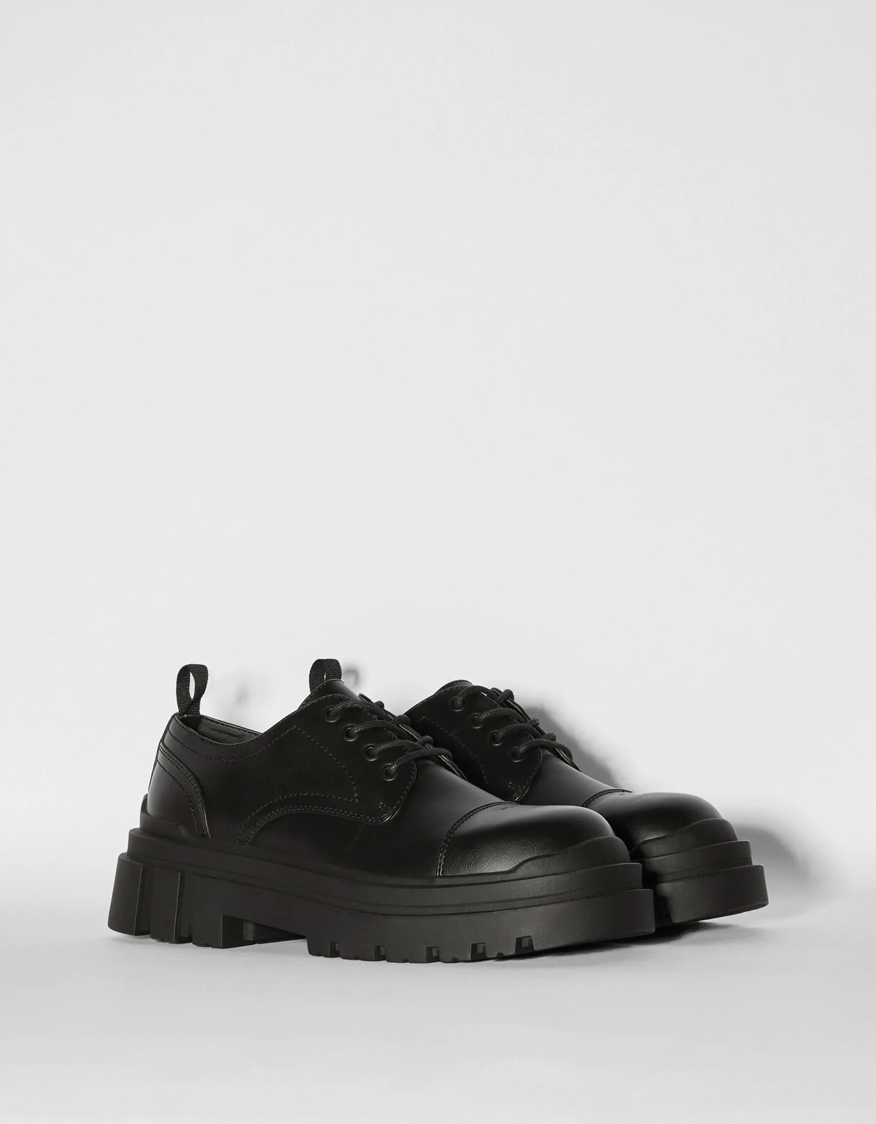 BERSHKA Chaussure habillées semelle crantée homme Noir Best Sale