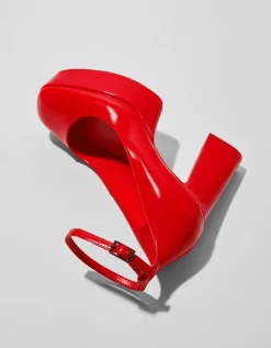 BERSHKA Chaussures à talon plateforme XL Rouge Store