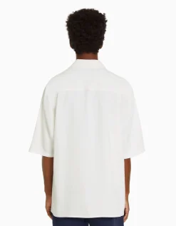 BERSHKA Chemisette relaxed fit Blanc Store
