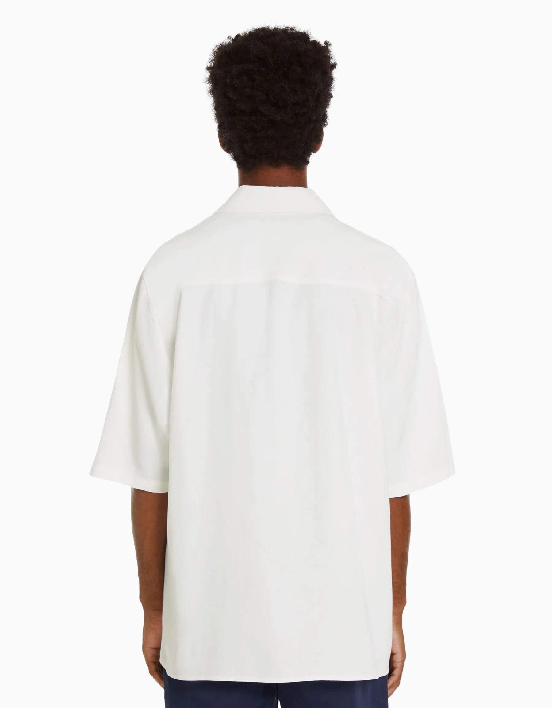 BERSHKA Chemisette relaxed fit Blanc Store