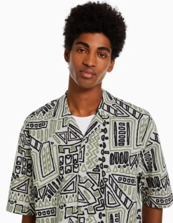 BERSHKA Chemisette rustique Multicouleur Store