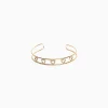 BERSHKA Collier ras du cou rigide cœurs pierres fantaisie Or Flash Sale