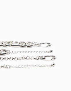 BERSHKA Collier tête de mort Argent Cheap