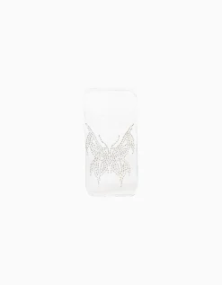BERSHKA Coque iPhone strass Argent Sale