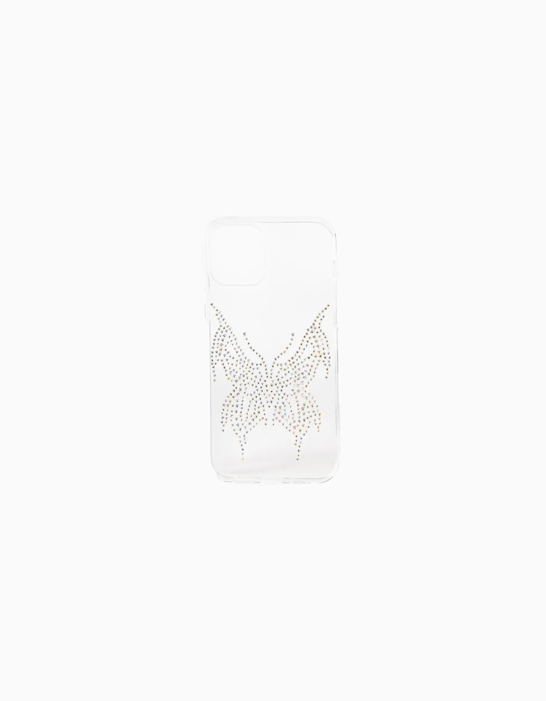 BERSHKA Coque iPhone strass Argent Sale