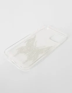 BERSHKA Coque iPhone strass Argent Sale