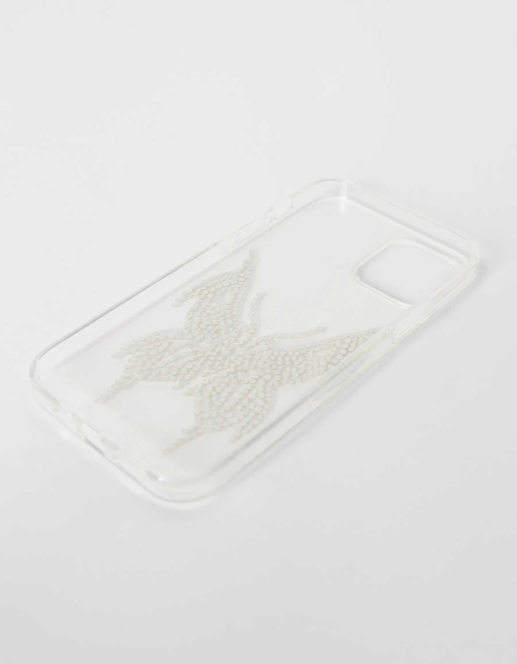 BERSHKA Coque iPhone strass Argent Sale